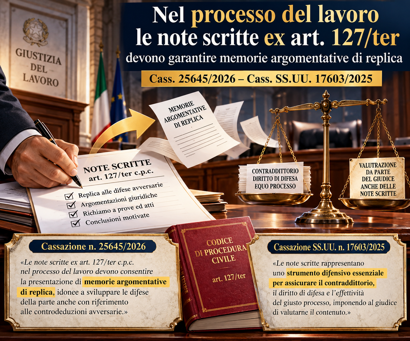 La trattazione scritta ex art. 127-ter c.p.c. ha funzione sostitutiva dell’udienza e non può negare il diritto al contraddittorio con memorie argomentative di replica