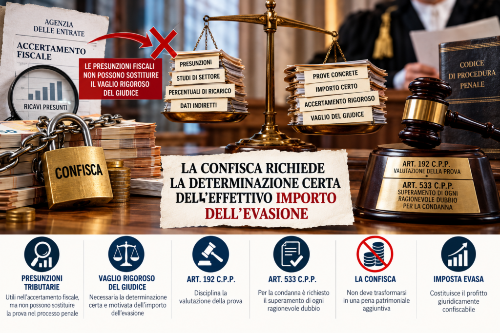 Confisca fiscale e prova rigorosa