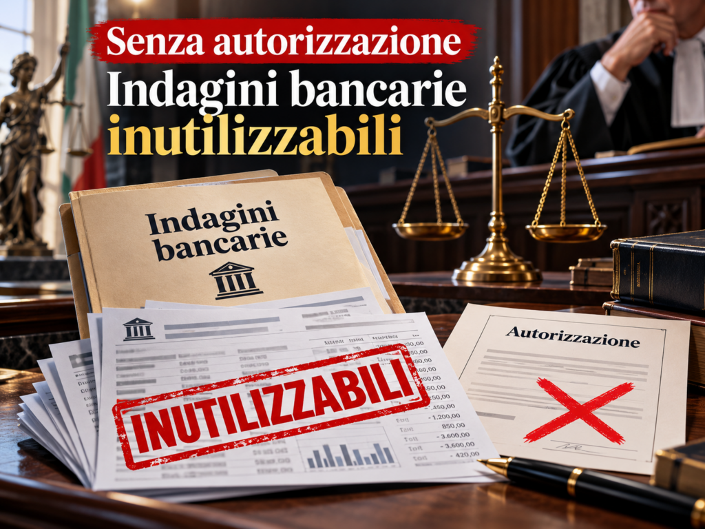 Senza autorizzazione indagini inutilizzabili