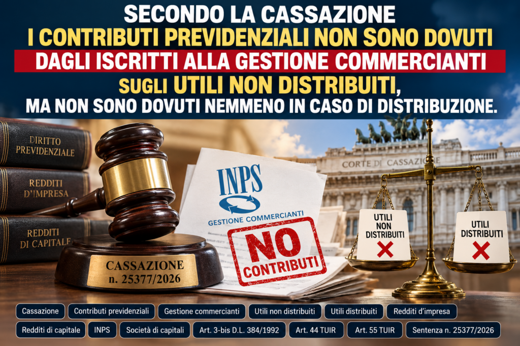 Contributi e utili societari