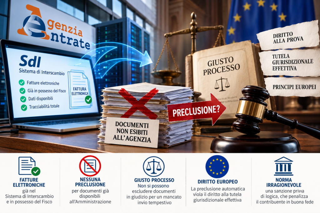 Documenti non esibiti Preclusione fiscale e tutela giurisdizionale